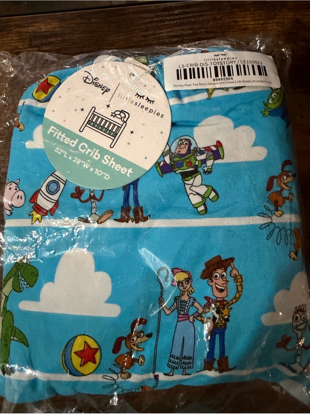 Little Sleepies x Disney Pixar Toy Story Adventures Fitted Crib Sheet – NEW